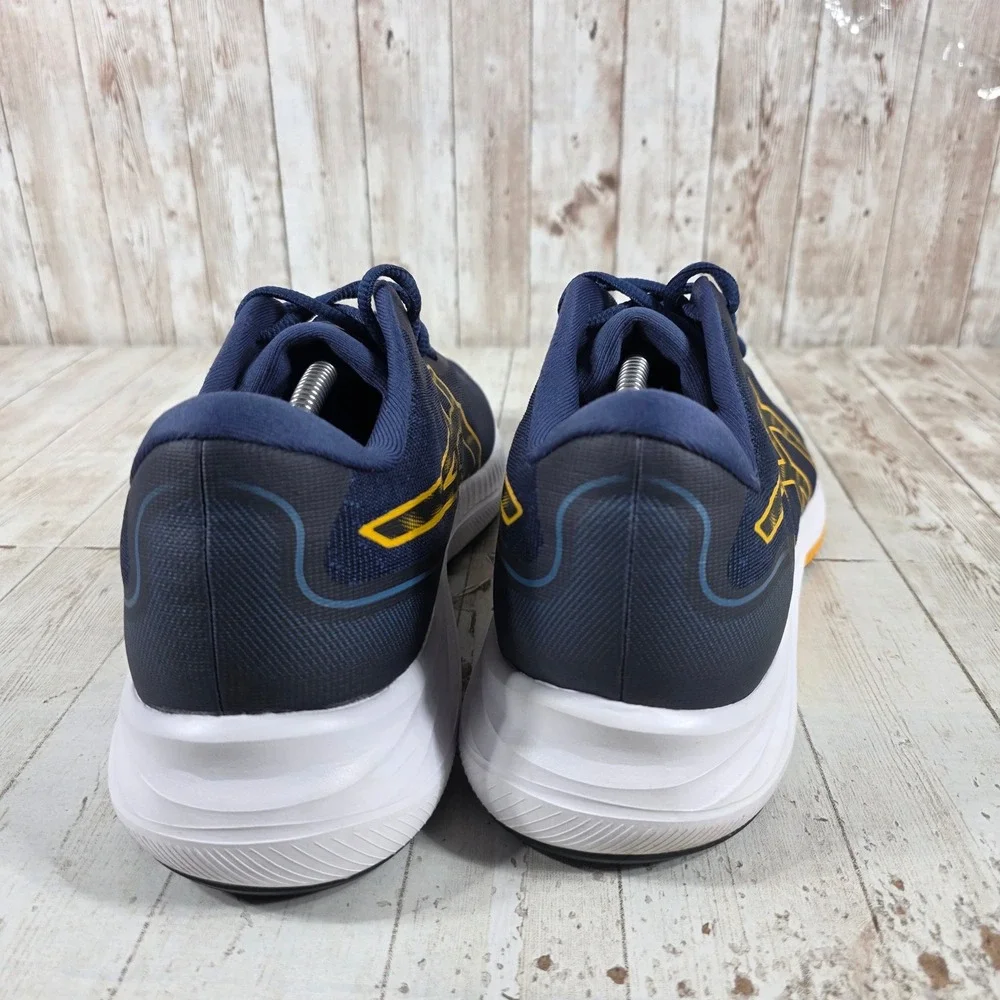 ASICS Gel Excite 9 Mens Running Shoes Navy Blue Gold 1011B338 Size 12